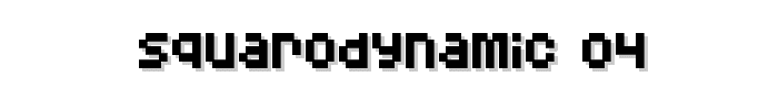 Squarodynamic 04 font